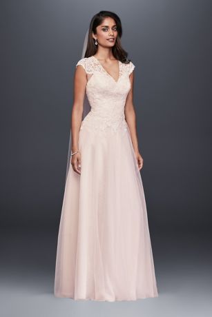 david's bridal tulle wedding dress
